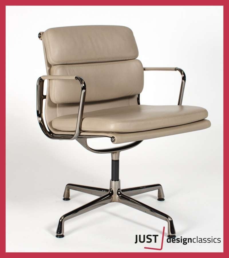 Vitra ea208 Dubbelzijdig Leder Smoked Chrome Limited Edition, Niet ingevuld, Zo goed als nieuw, Niet ingevuld, Niet ingevuld