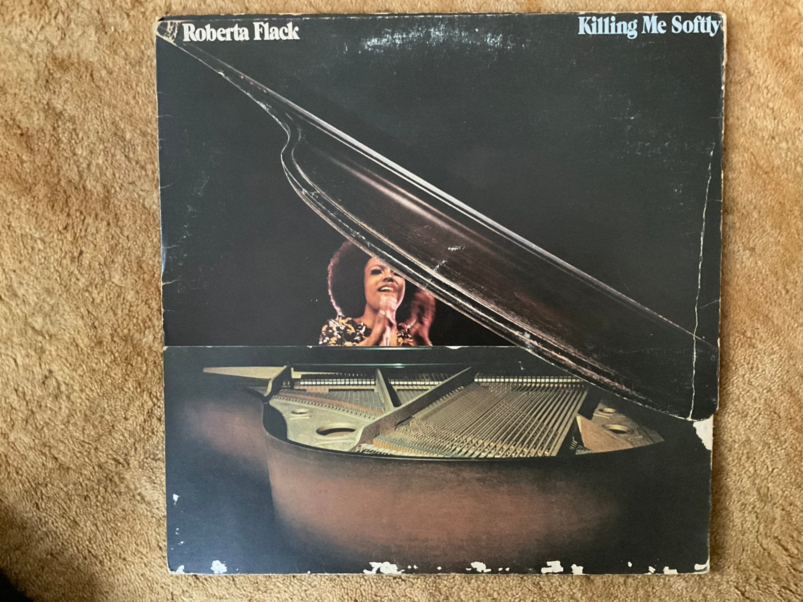 LP Roberta Flack, Killing me softly, vinyl gaaf, Ophalen of Verzenden, Zo goed als nieuw, LP