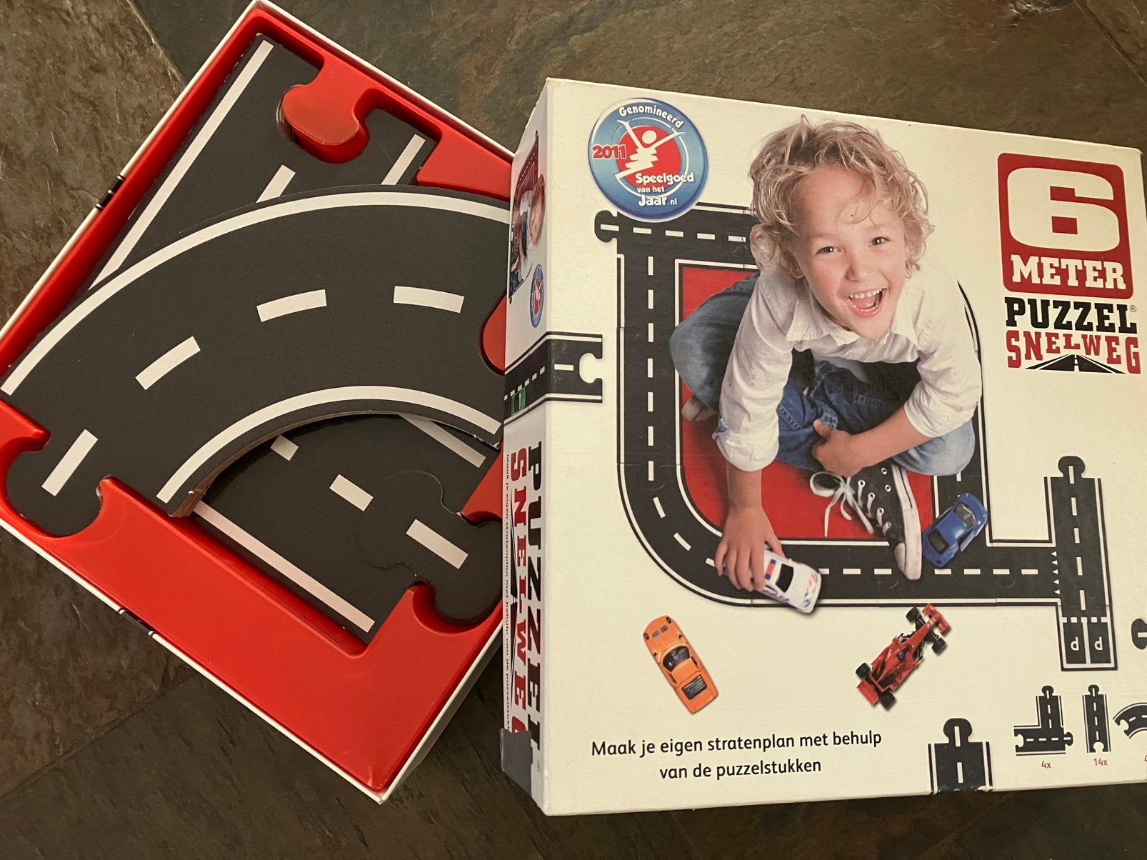 Puzzel snelweg 6 meter, Ophalen of Verzenden, Gebruikt, Handmatig, Overige merken