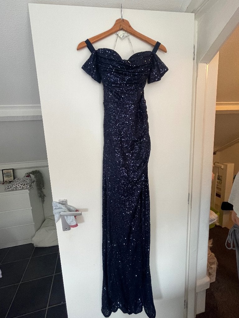Gala jurk, Kleding | Dames, Gelegenheidskleding, Galajurk, Blauw, Ophalen of Verzenden, Zo goed als nieuw