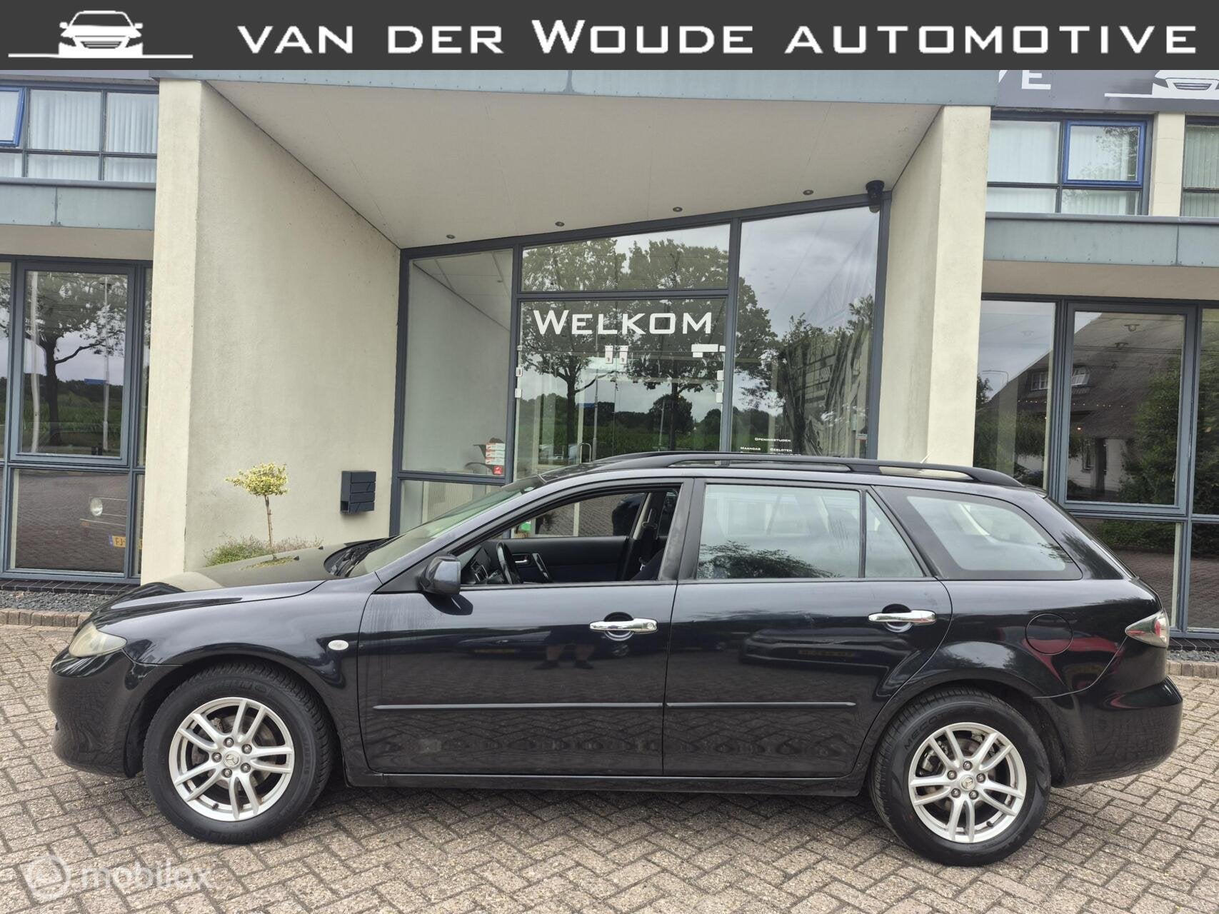 Mazda 6 Sportbreak 1.8i Touring '08|Airco|LEZEN!, Auto's, Mazda, Stof, 4 cilinders, 6 sportbreak, Zwart