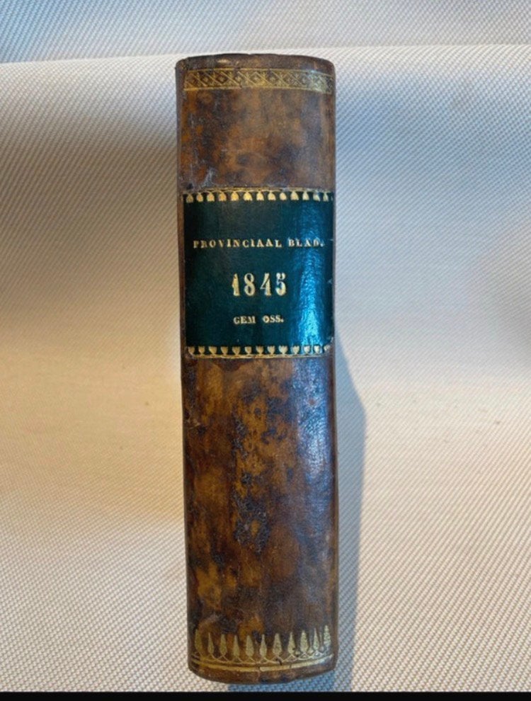 Provinciaal blad van Noord Brabant 1845 gemeente Oss, Ophalen of Verzenden