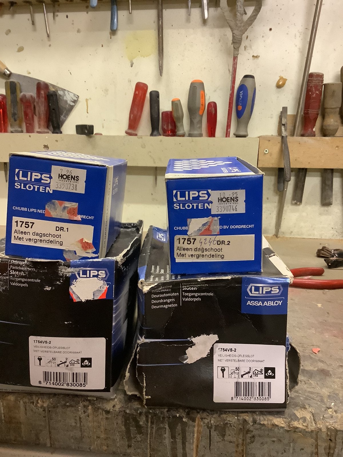Cisa en lips voordeur oplegsloten alles nieuw, Doe-het-zelf en Verbouw, Ophalen of Verzenden, Nieuw, Rvs, Slot