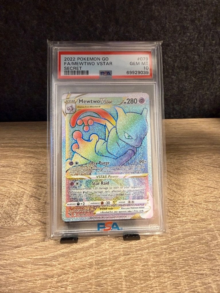Pokémon | Mewtwo Vstar | Psa 10 | 079/078 | Secret | 2022, Ophalen of Verzenden, Zo goed als nieuw