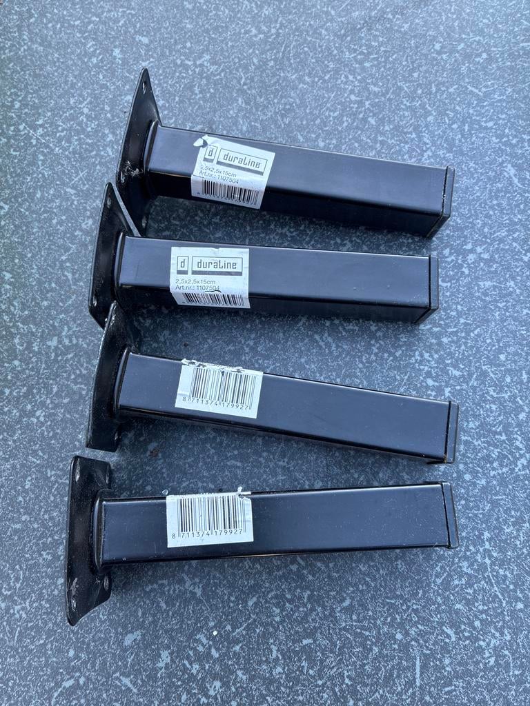 Duraline poten 15 cm, Ophalen, Gebruikt, Metaal, Tafelpoot
