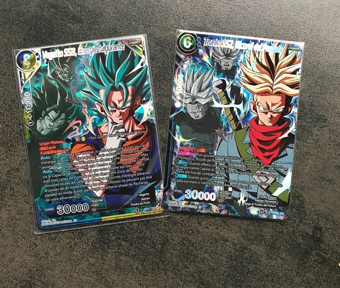 Dragon Ball Super Card Game: Vegito & Trunks SS2, Ophalen of Verzenden, Nieuw, Meerdere kaarten, Foil