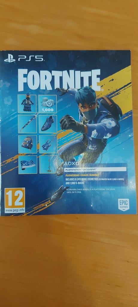 PS5 Fortnite Flowering Chaos Bundle, Spelcomputers en Games, Games | Sony PlayStation 5, Ophalen of Verzenden