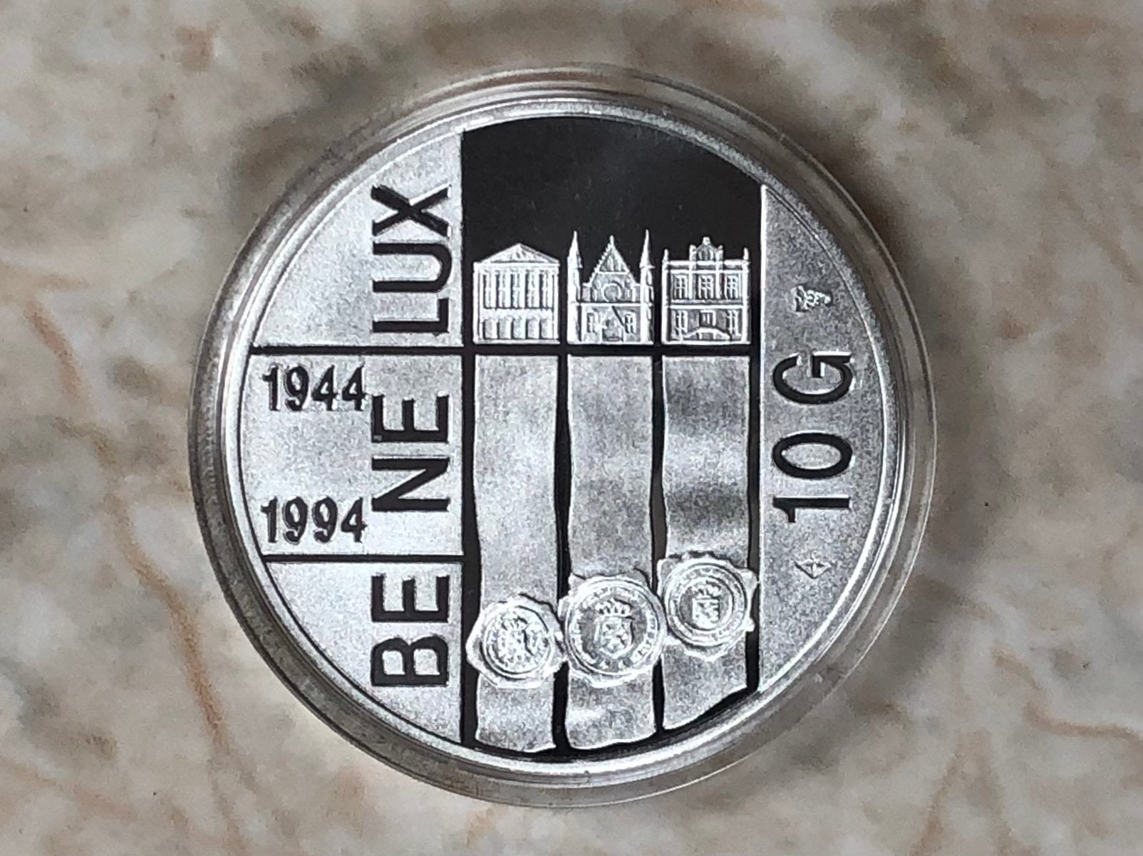 10 gulden 1994, 50 Jaar Benelux, zilver, proof., Postzegels en Munten, Munten | Nederland, Verzenden, Koningin Beatrix, Zilver