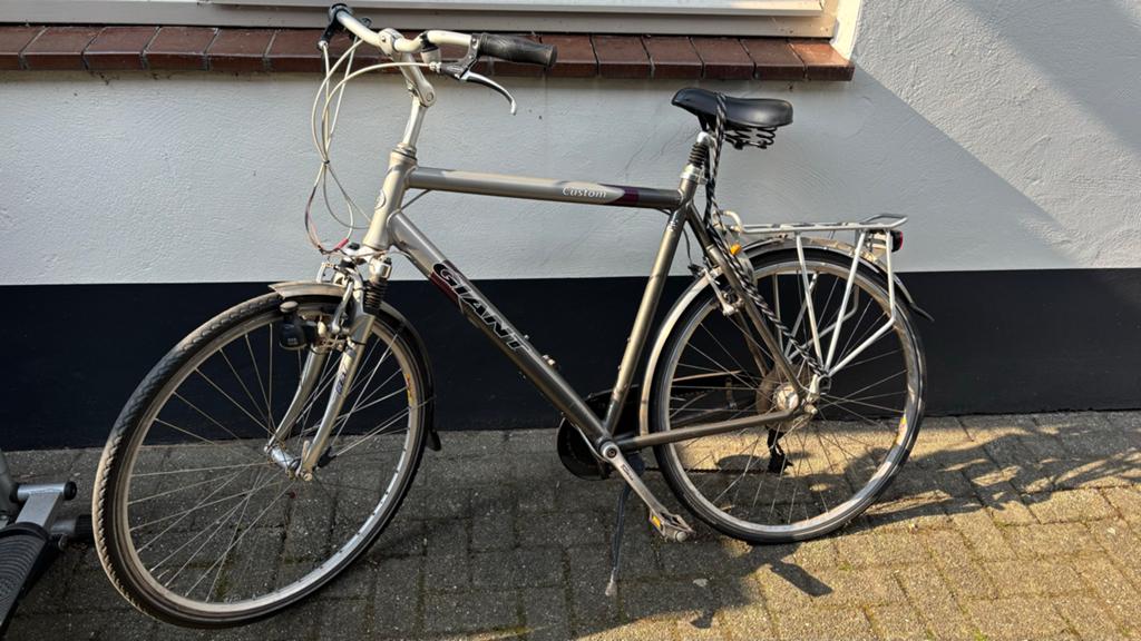 Giant herenfiets, Ophalen, Gebruikt, Velgrem, Versnellingen