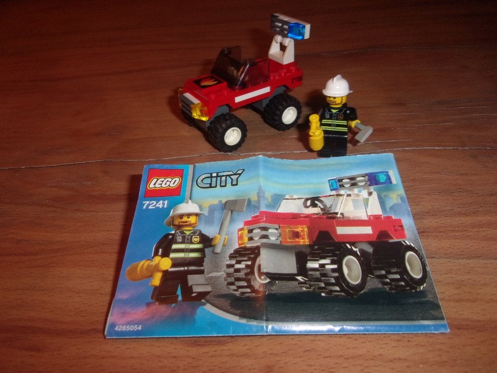 Lego Town  7241-1 Fire Car uit 2005 (1), Compleet, Gebruikt, Overige thema's, Lego