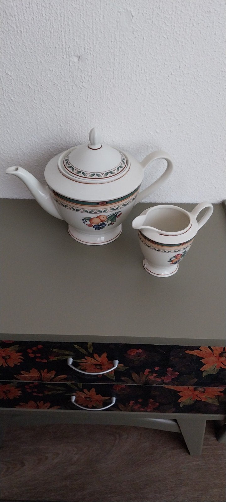 Heinrich Winterling Bavaria Theepot en Melkkan, Ophalen of Verzenden
