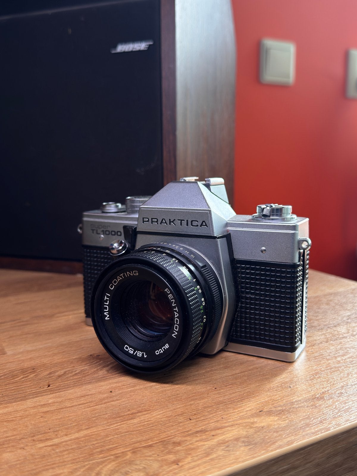 Praktica Super TL1000 Spiegelreflexcamera met Pentacon lens, Ophalen of Verzenden, Gebruikt, Spiegelreflex, Overige Merken