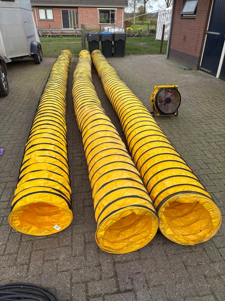 Trotec ventilator TTV4500HP met 3x slang 9 meter, Ophalen, Gebruikt