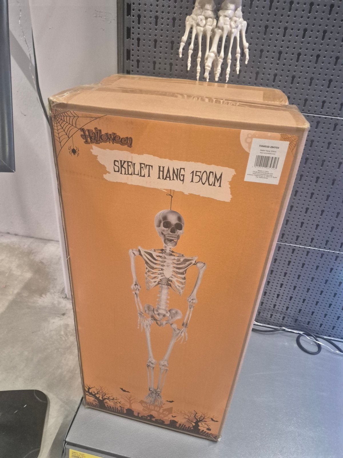 levensgroot hangend skelet, Ophalen of Verzenden, Nieuw, Versiering, Halloween of Griezel