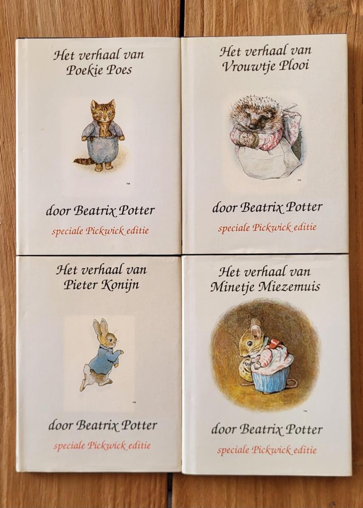 Beatrix Potter Pickwick Editie - 4 Boekjes, Beatrix Potter, Jongen of Meisje, Ophalen of Verzenden, Zo goed als nieuw