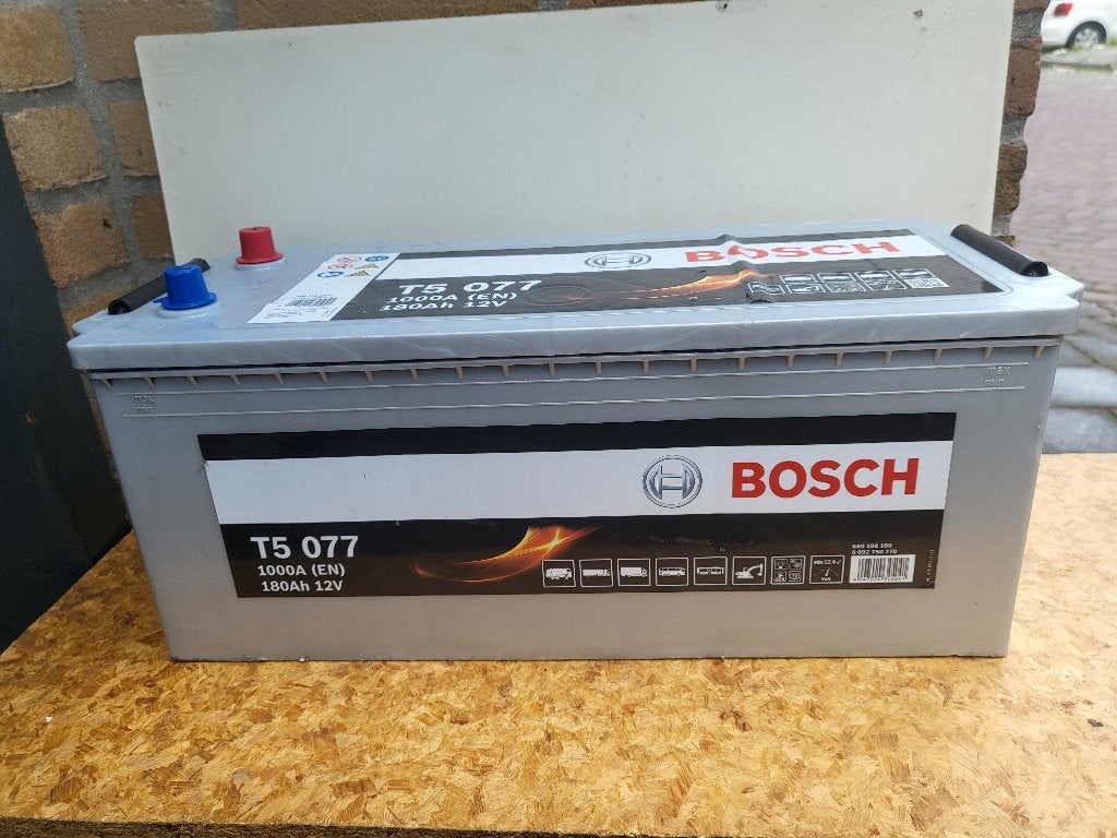 Battery BOSCH T5 12V--180Ah--1000A ------- zo goed als NIEUW, Ophalen of Verzenden, Nieuw
