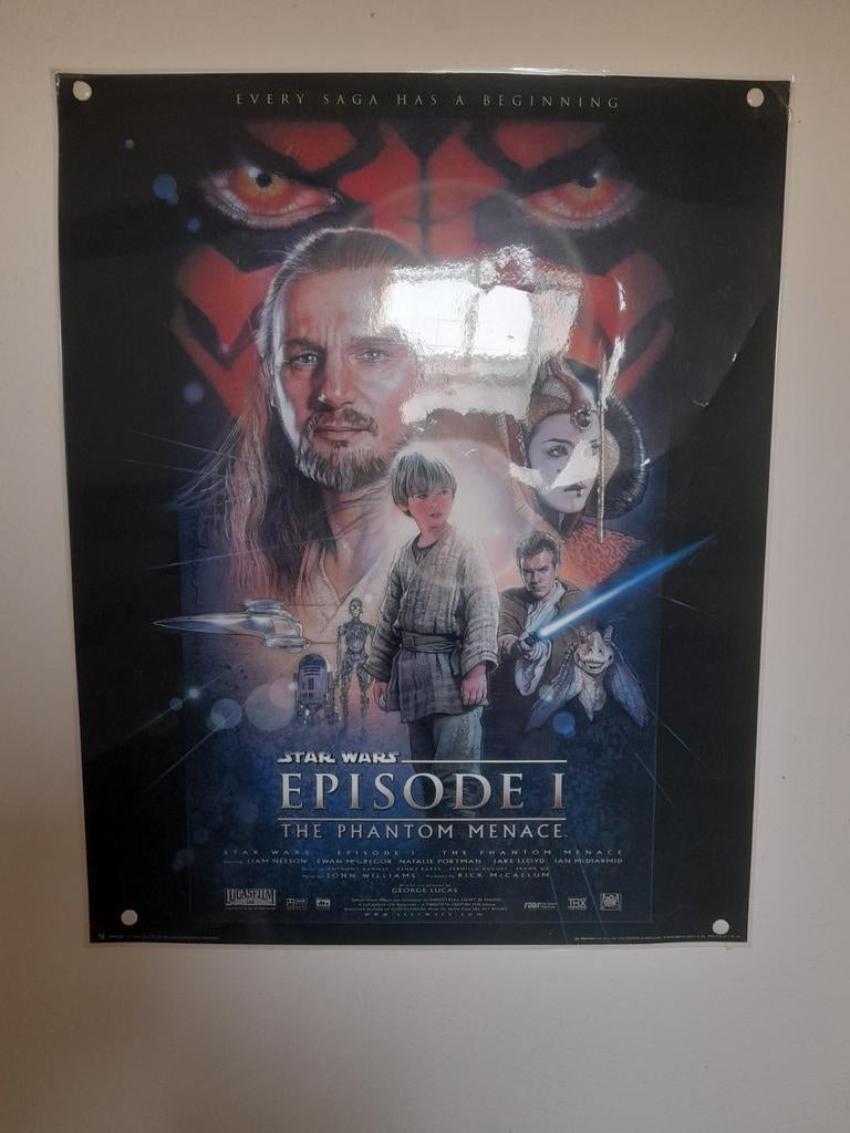 Star wars pooster, Ophalen of Verzenden, Zo goed als nieuw, A1 t/m A3, Film en Tv