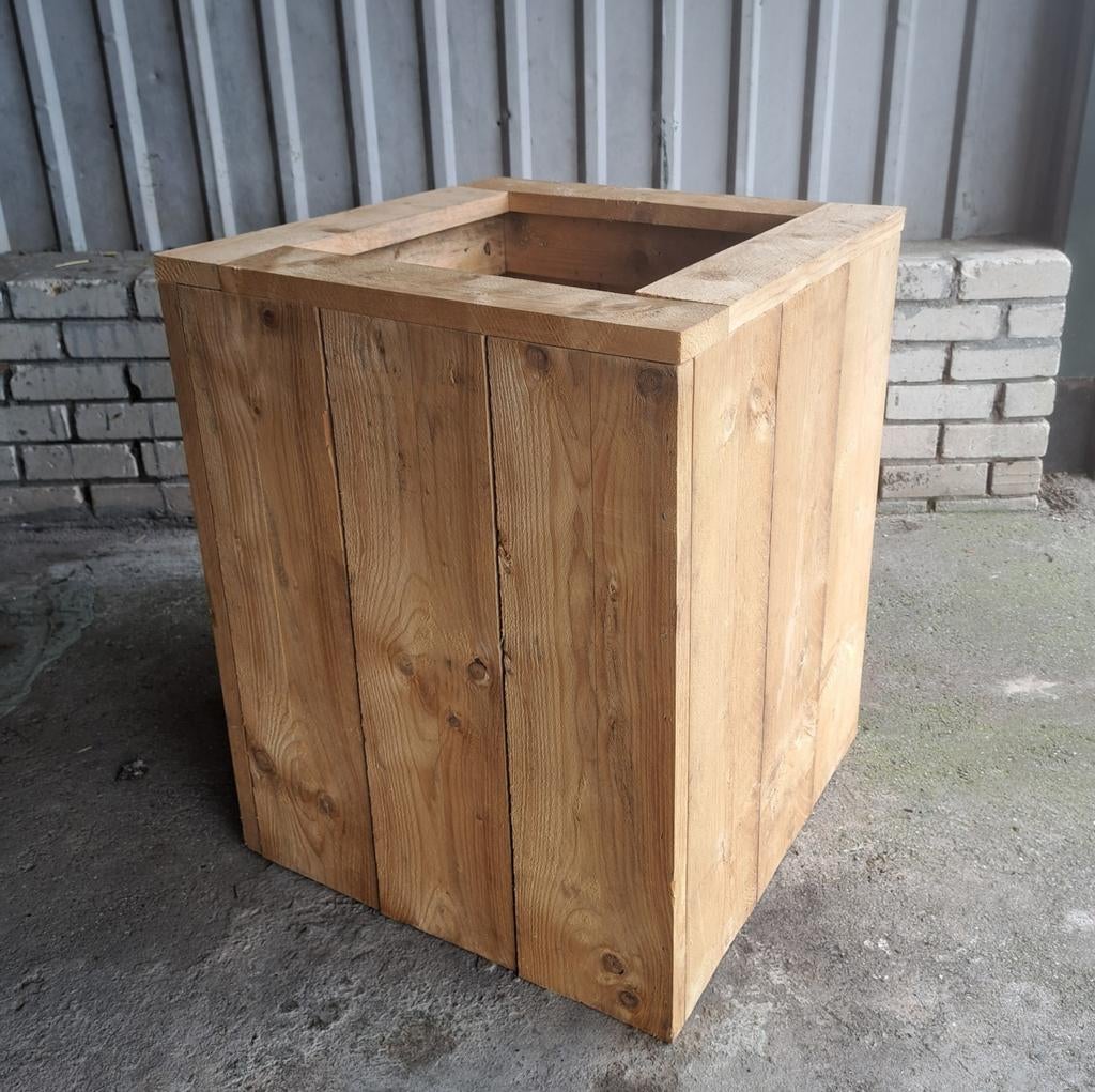 Hoge kwaliteit steigerhouten plantenbak (Op maat mogelijk!), Ophalen, Vierkant, Nieuw, 60 tot 100 cm
