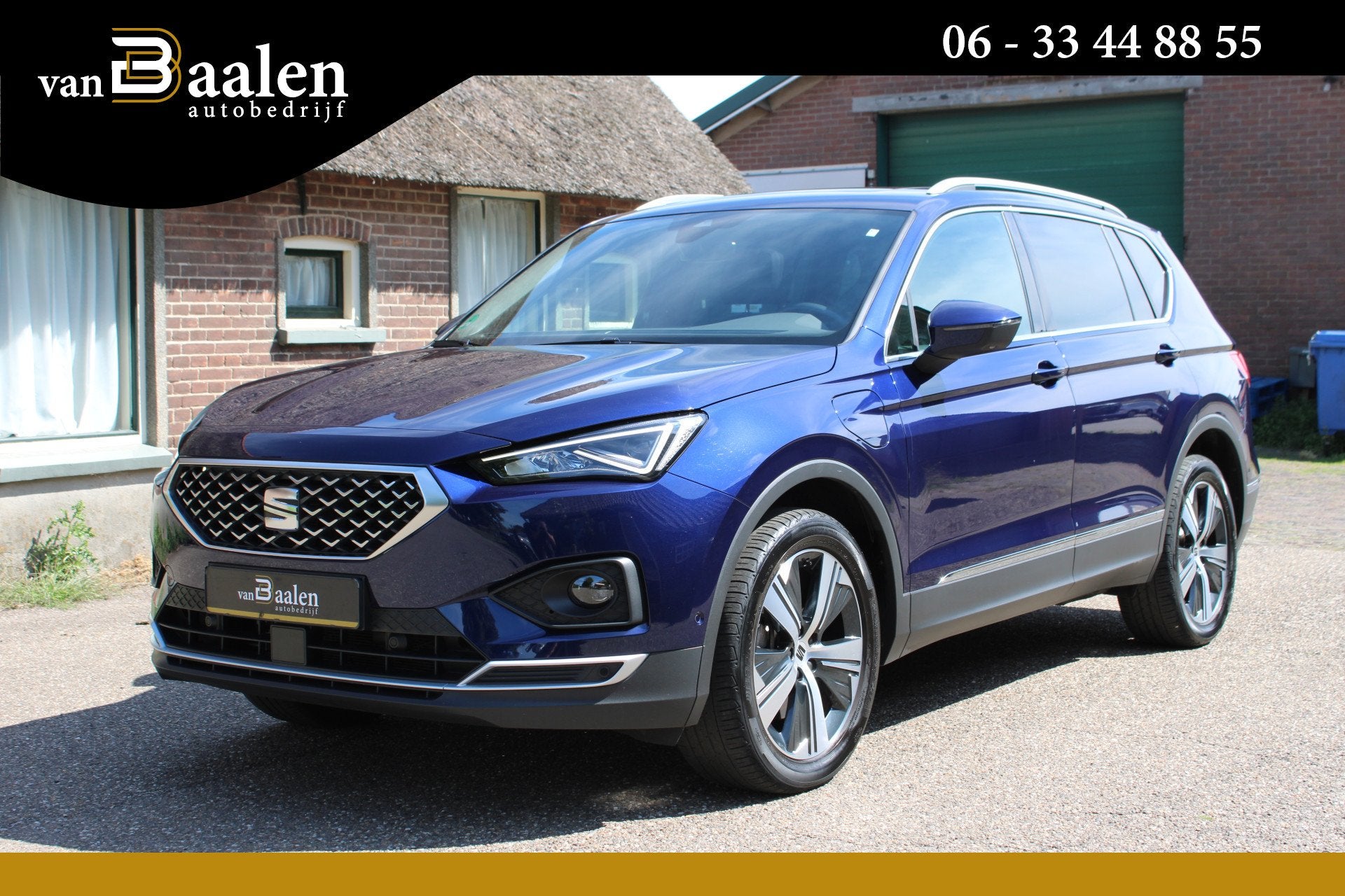 SEAT Tarraco 1.4 TSI e-Hybrid PHEV Xcellence SOh 96.7% PANO, Auto's, Dealer onderhouden, 4 cilinders, 150 pk, Blauw