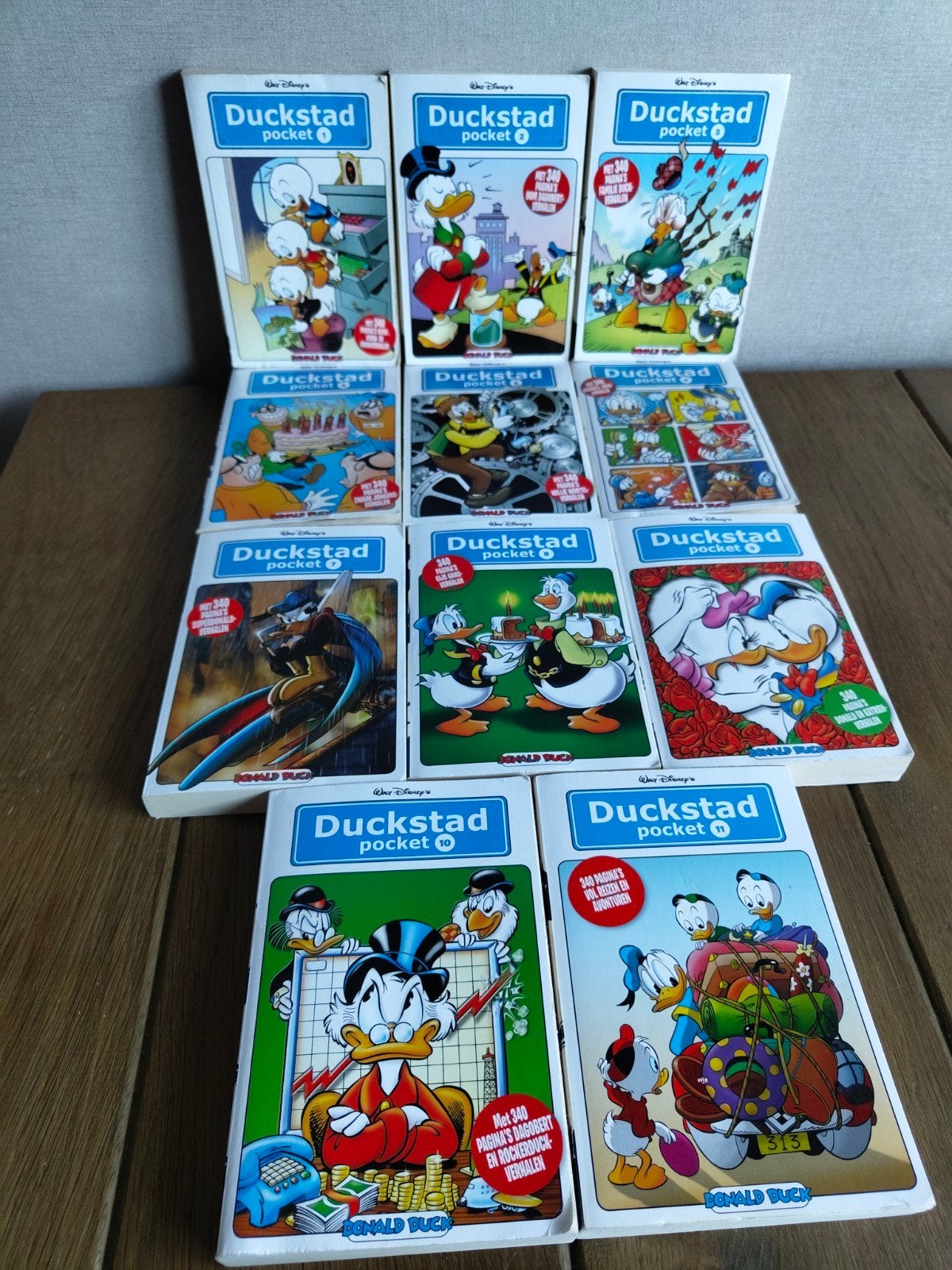 Donald Duck Duckstad Pocket Serie 1-11 - Complete Reeks, Gelezen, Complete serie of reeks, Ophalen of Verzenden, Disney