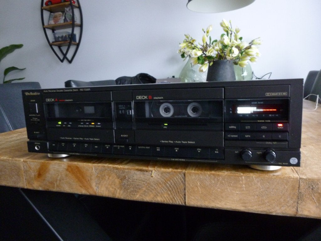 Mooi Technics dubbel Autoreverse cassette deck RS-T330R, Ophalen of Verzenden, Dubbel, Overige merken, Tiptoetsen