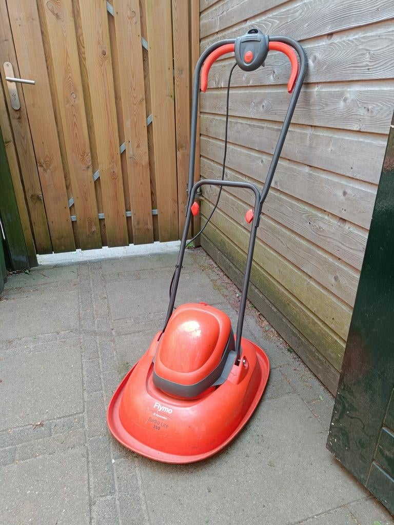 Flymo Turbo Lite 350 Zweefmaaier, Tuin en Terras, Grasmaaiers, Ophalen, Gebruikt, Elektrische grasmaaier, 30 t/m 39 cm