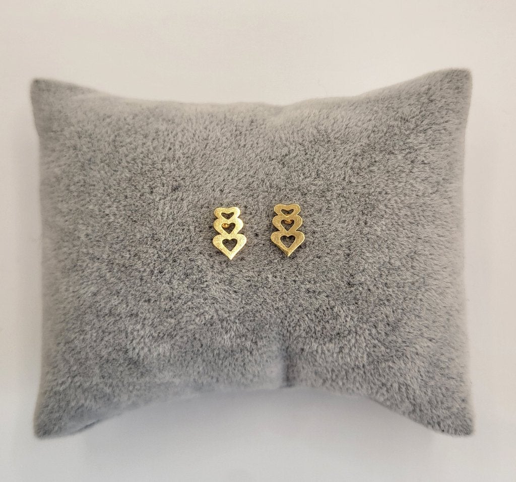 Oorknopjes hartjes, stainless steel, Overige materialen, La Jefa Sieraden, Nieuw, Ophalen of Verzenden