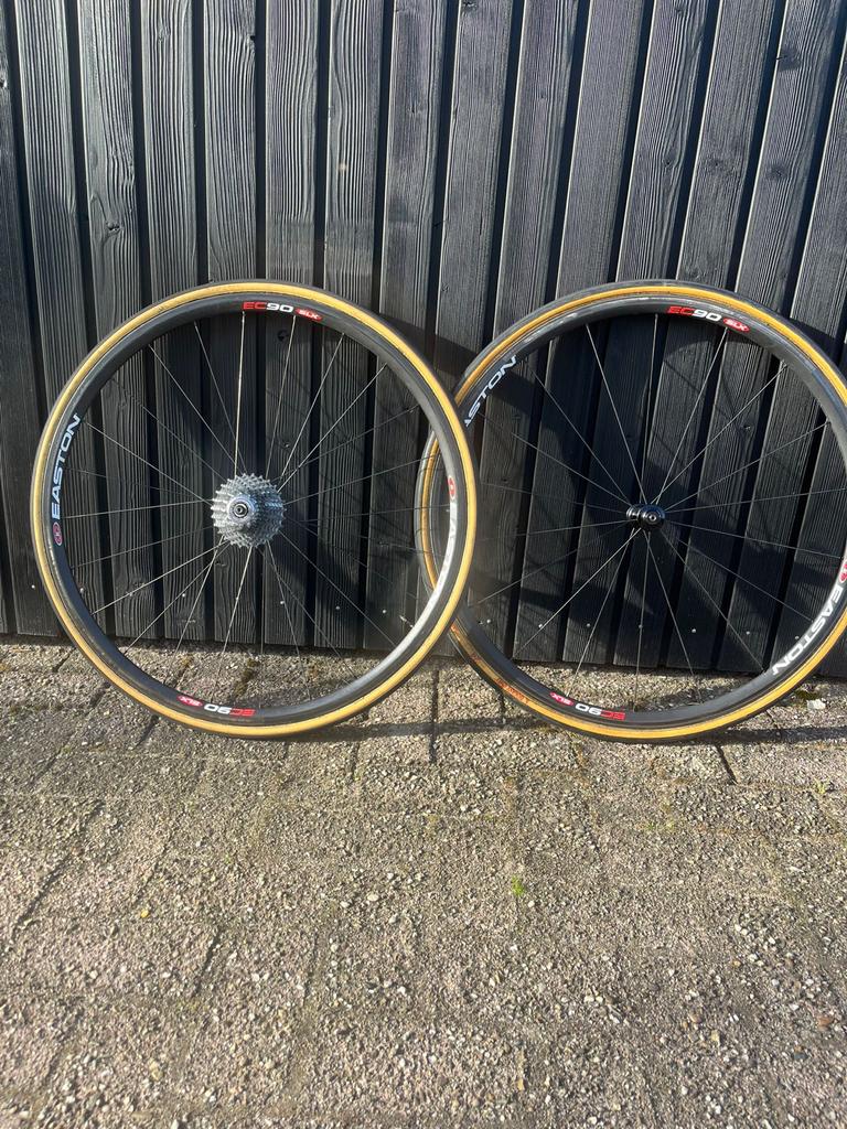 Easton EC90 SLX tubular wielset, Fietsen en Brommers, Wiel, Gebruikt, Ophalen of Verzenden, Racefiets