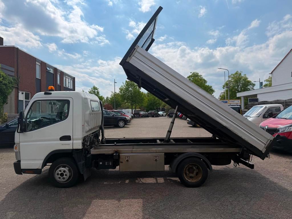 Mitsubishi Canter 3-ZIJDIGE KIEPER,3.0Di,96kw,AC,148021km, Auto's, Bestelauto's, Automaat, Gebruikt, 4 cilinders, Wit