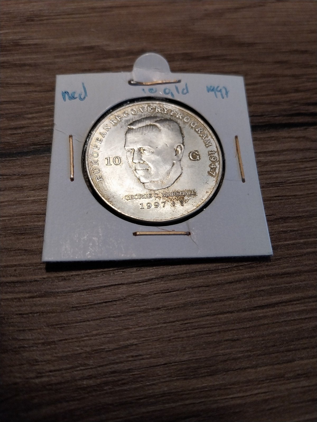 10 Gulden George C. Marshall 1997, Ophalen of Verzenden, Koningin Beatrix, 10 gulden, Losse munt
