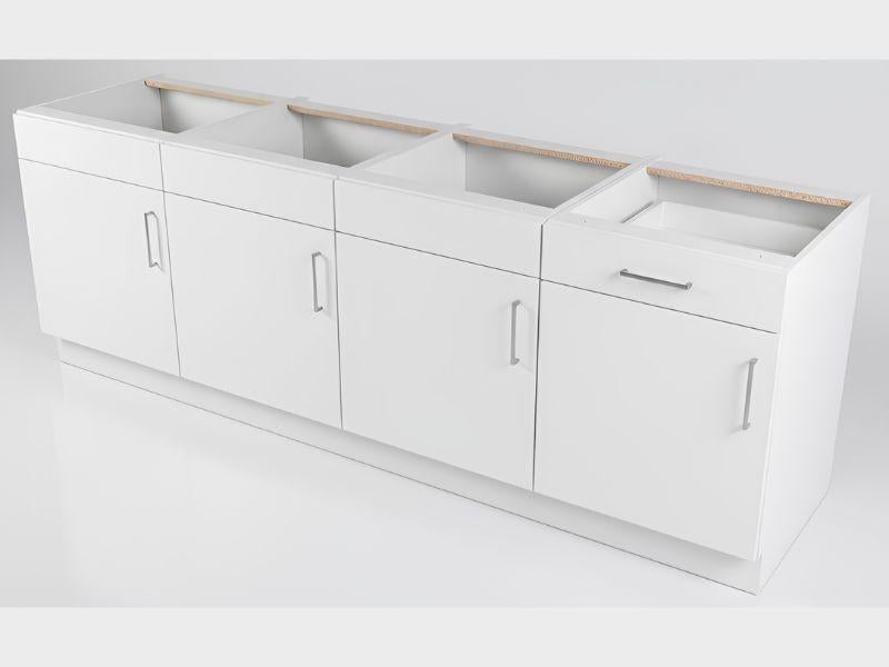Keuken 250 cm - Outlet - Voorgemonteerd - Duitse kwaliteit!!, Huis en Inrichting, Overige materialen, Wit, Nieuw, Enkelwandige keuken