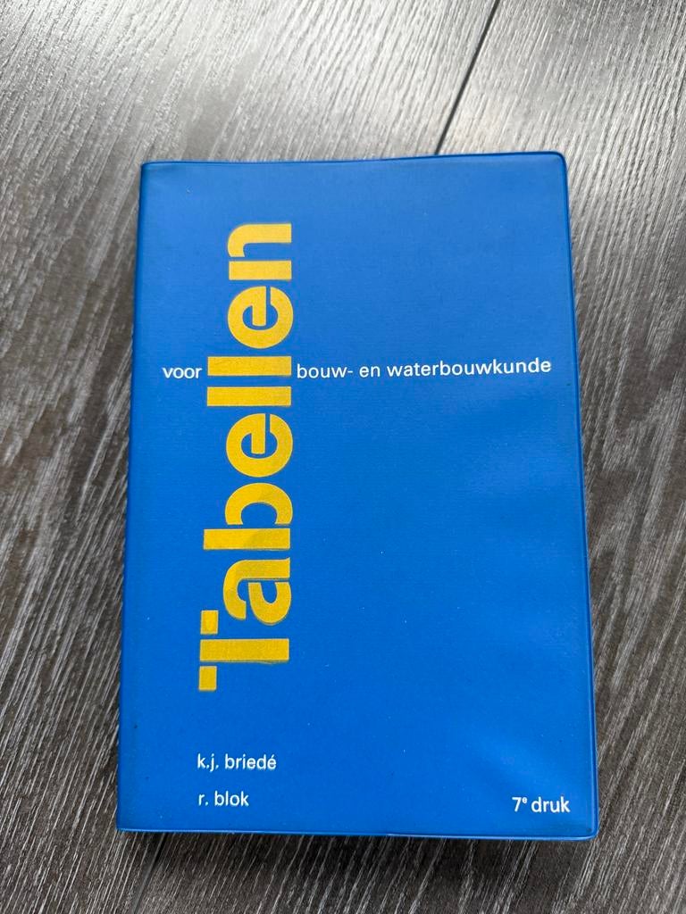 Tabellenboek voor bouw- en waterbouwkunde - 7e druk, Ophalen of Verzenden, Gelezen, Bouwkunde