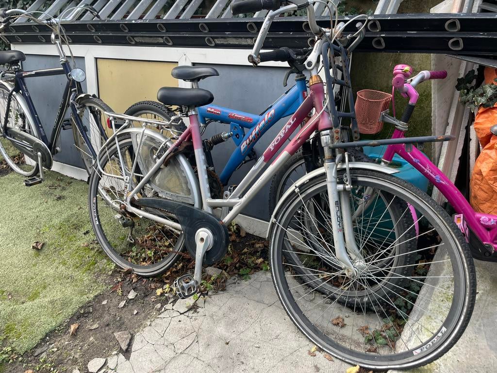 Drie diverse fietsen: Giant, Buffalo en kinderfiets, Fietsen en Brommers, Ophalen of Verzenden, Zo goed als nieuw
