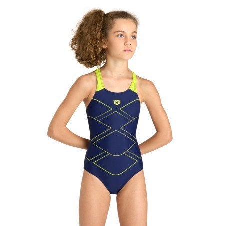 Nieuw Arena G Mark Jr Swimsuit V Back Badpak Navy Soft Green, Kinderen en Baby's, C.da Cisterna, 84/85 62029 Tolentino (MC) Italië