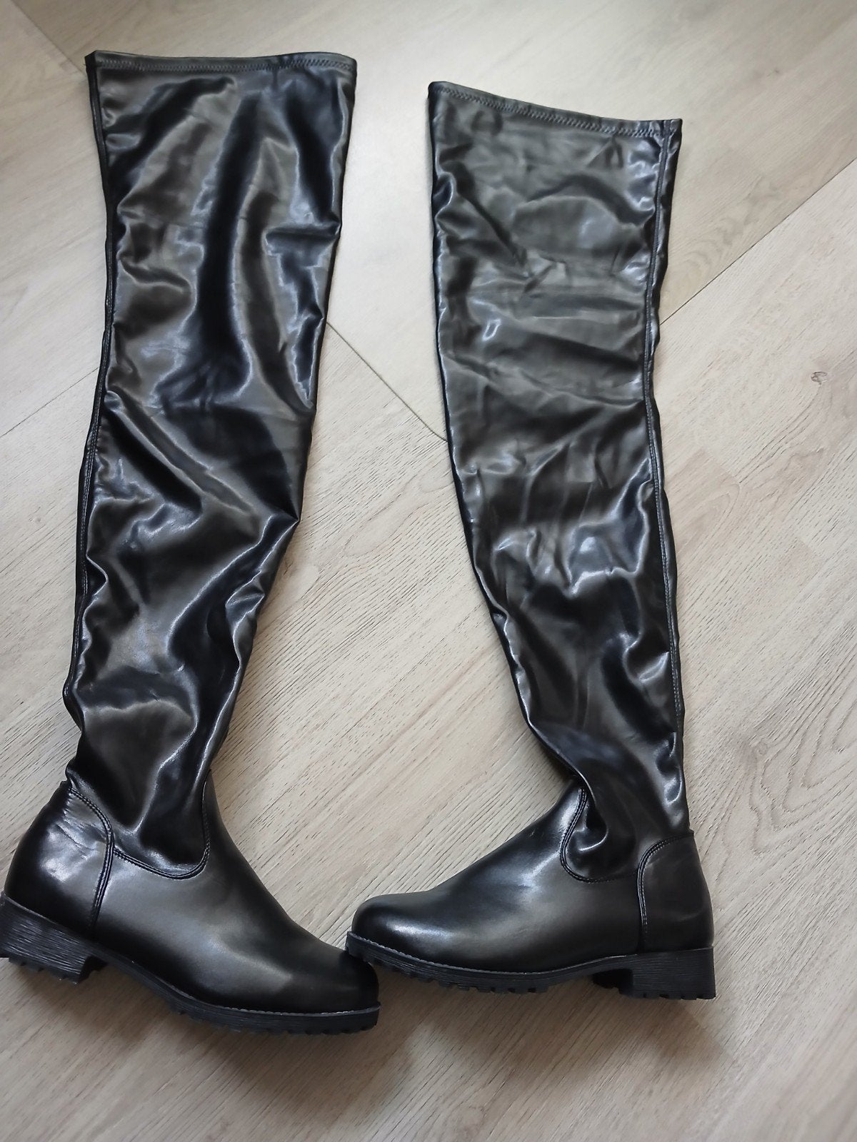 Zwarte Overknee Laarzen Maat 41, Ophalen, Hoge laarzen, Zwart, Zo goed als nieuw