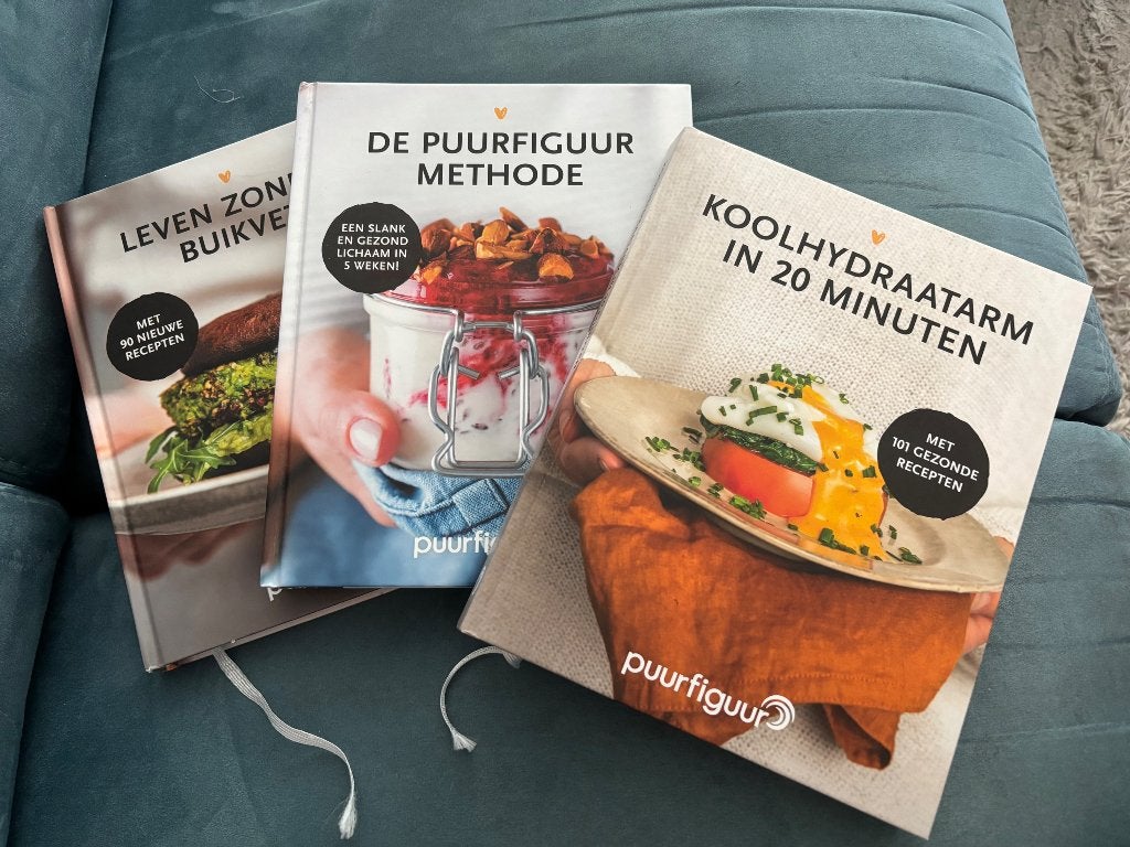 PuurFiguur Kookboeken Set: Gezond Leven & Recepten, Dieet en Voeding, Ophalen of Verzenden, Zo goed als nieuw, PuurFiguur