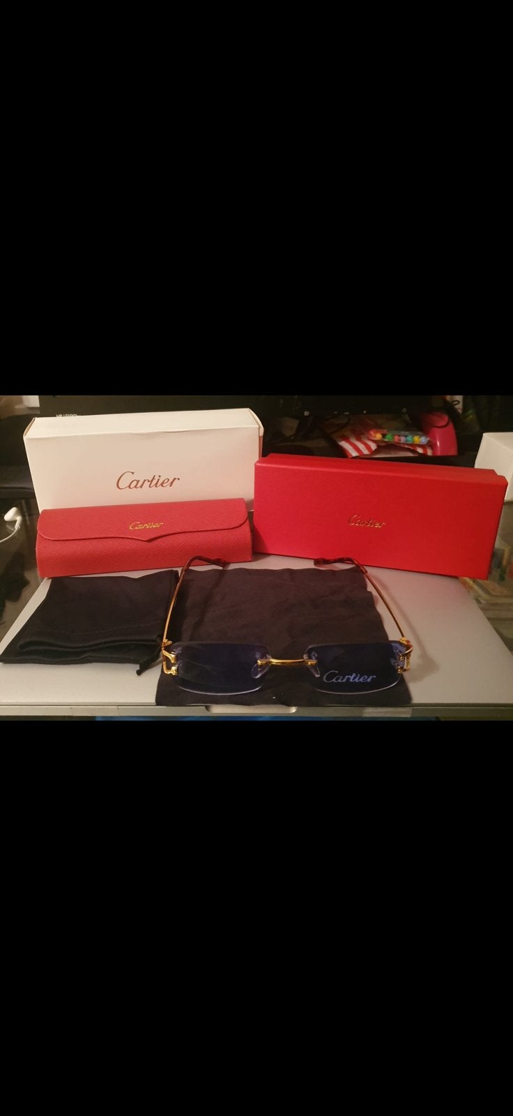 Blauwe Cartier Bril MEERDERE OP VOORRAAD!, Ophalen of Verzenden, Zo goed als nieuw, Blauw