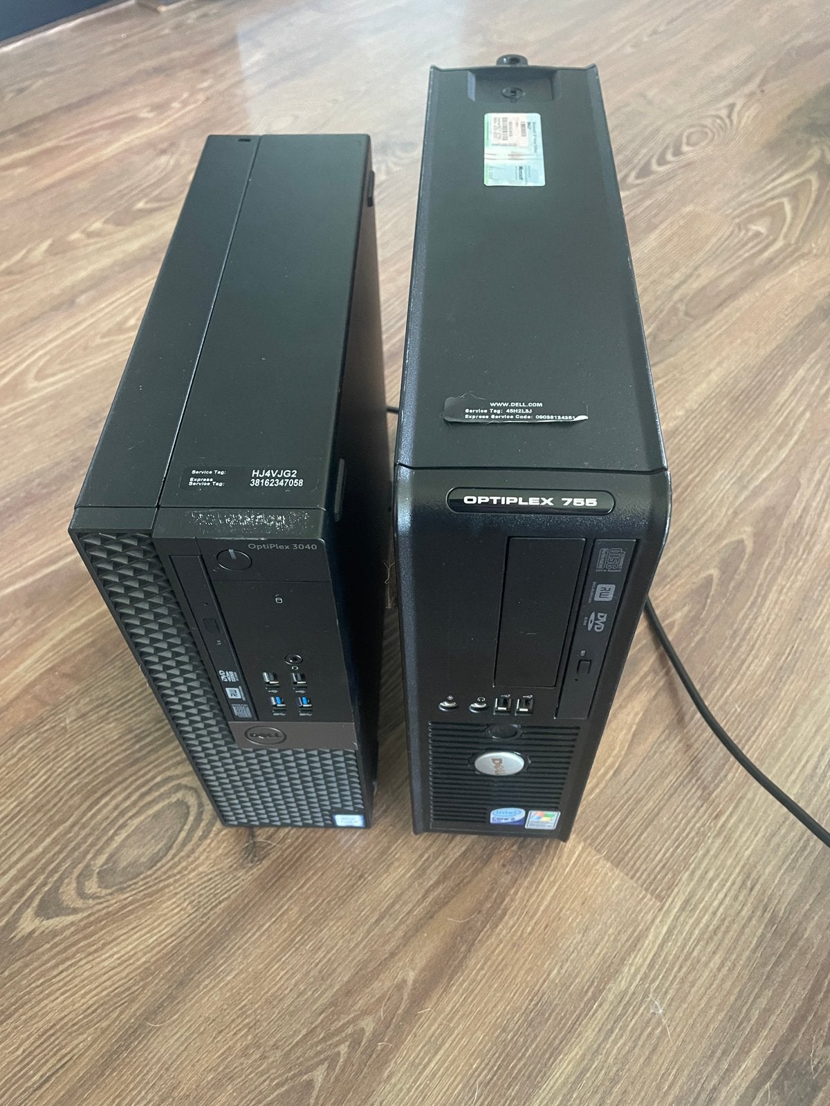 Twee Dell Computers incl. Muis, Ophalen of Verzenden, Gebruikt, Onbekend