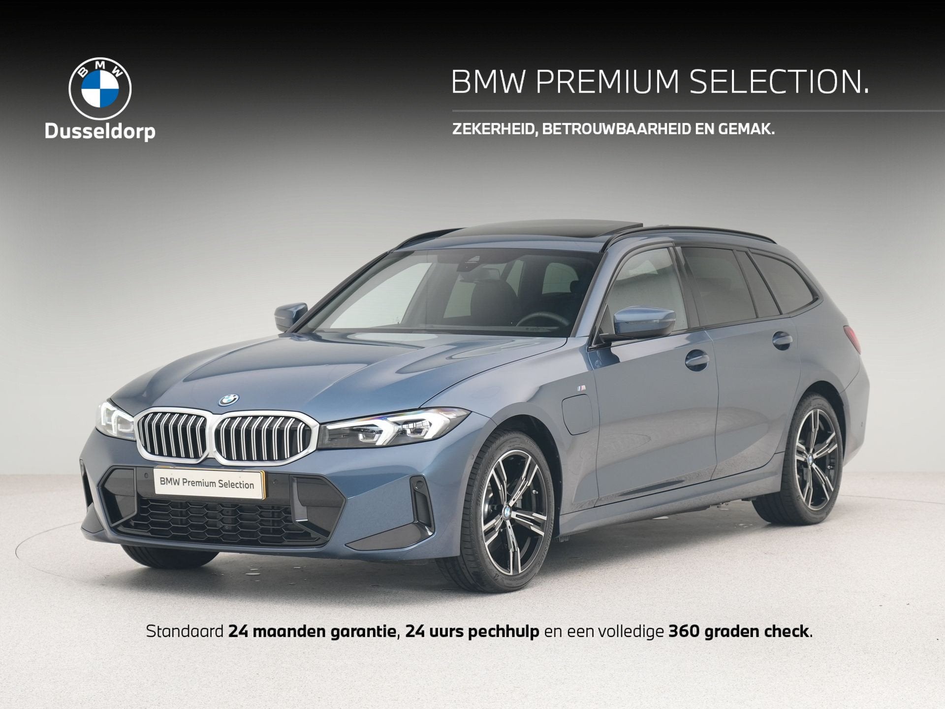 BMW 3 Serie Touring 330e M-Sport | Trekhaak | Panoramadak So, Auto's, Achterwielaandrijving, Gebruikt, 4 cilinders, Met garantie (alle)