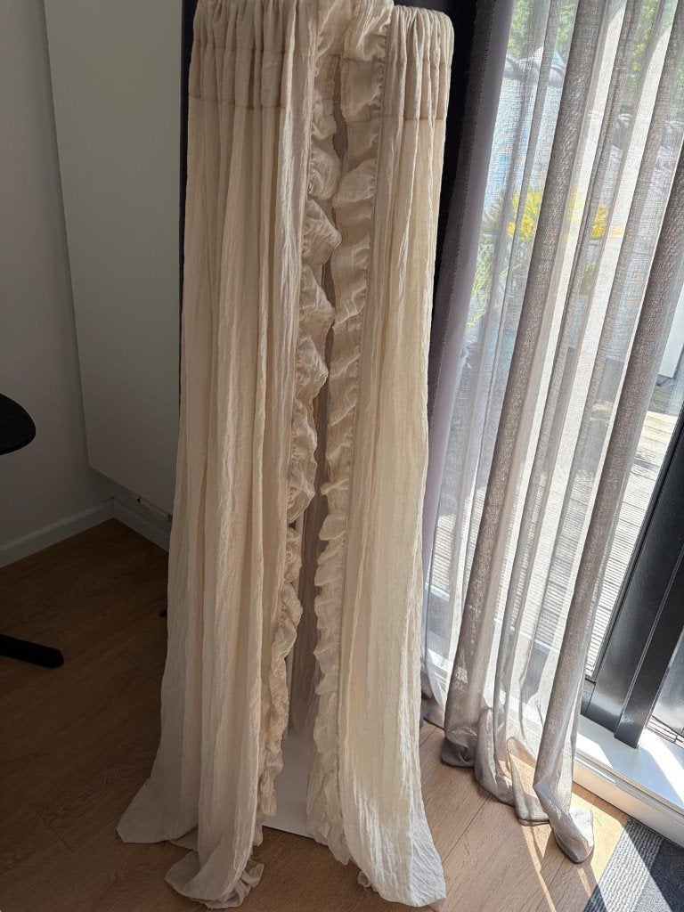 Jollein piekstok + klamboe Vintage Ruffle Nougat, Ophalen, Zo goed als nieuw, Klamboe