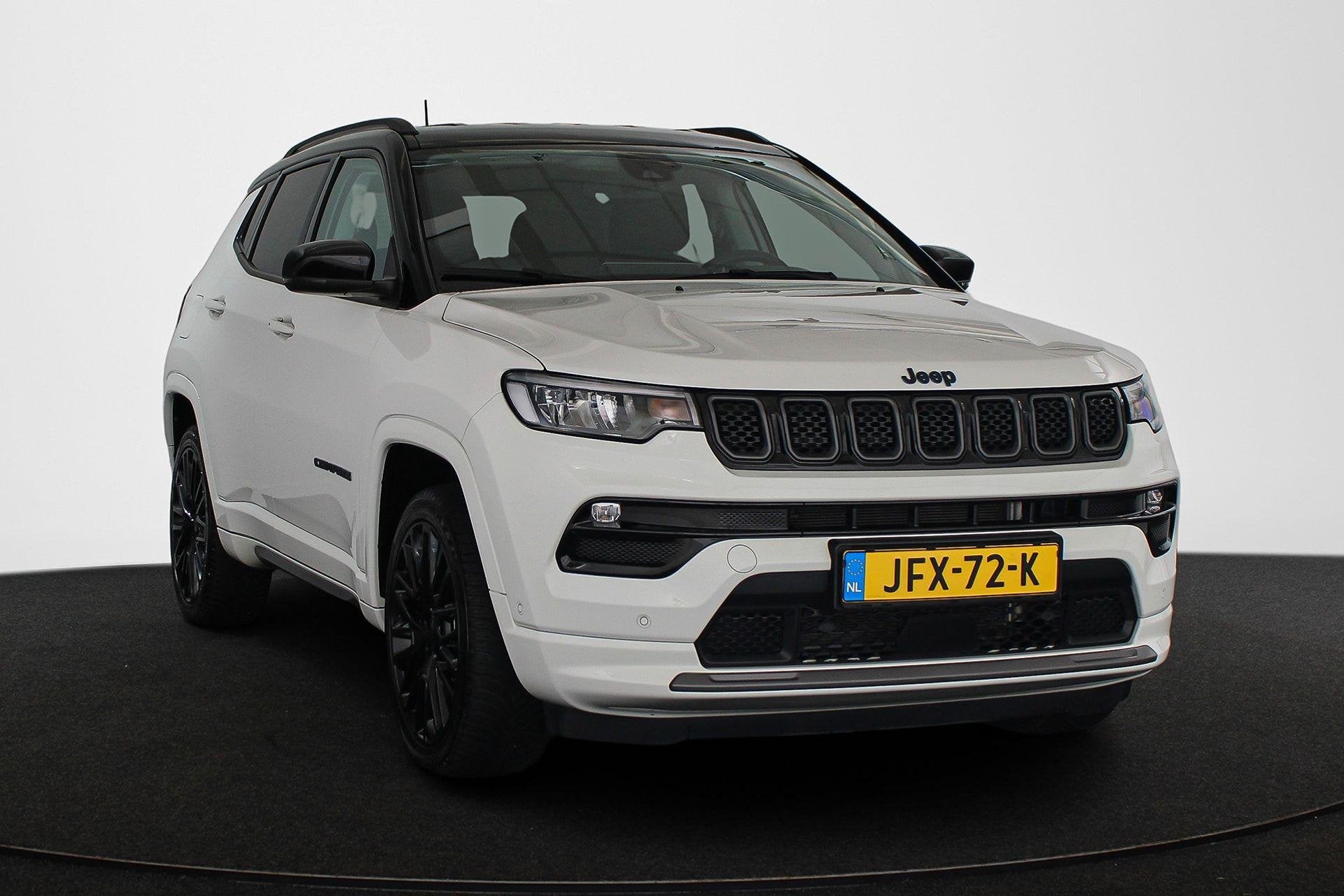 Jeep Compass 4xe 240 Plug-in Hybrid Electric S * Stuur/Stoel, Auto's, Automaat, Automatische klimaatregeling, 4 cilinders, Wit
