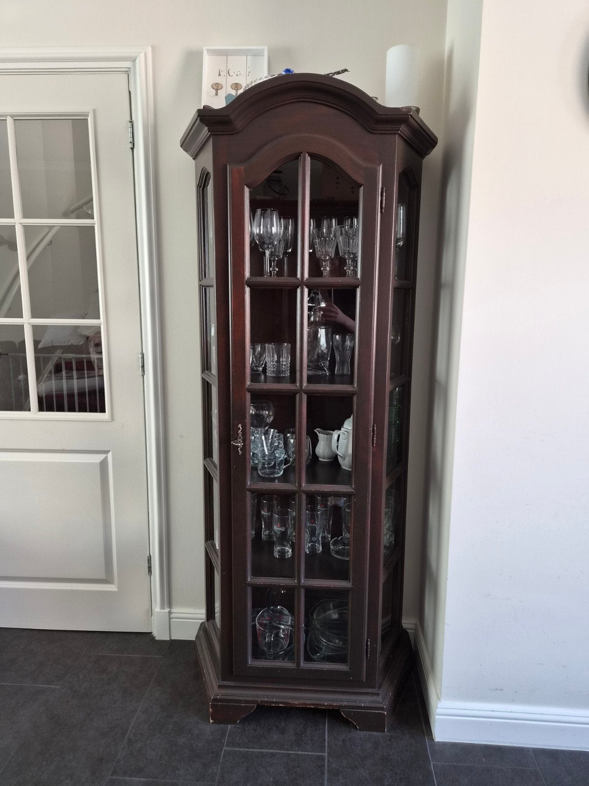 Vitrine Kast 185x80x40cm, Ophalen, Gebruikt