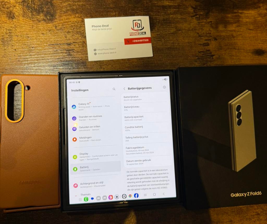 Samsung Galaxy Z Fold 6 256 gb factuur + Garantie, Samsung, Zwart, Ophalen of Verzenden, Zo goed als nieuw