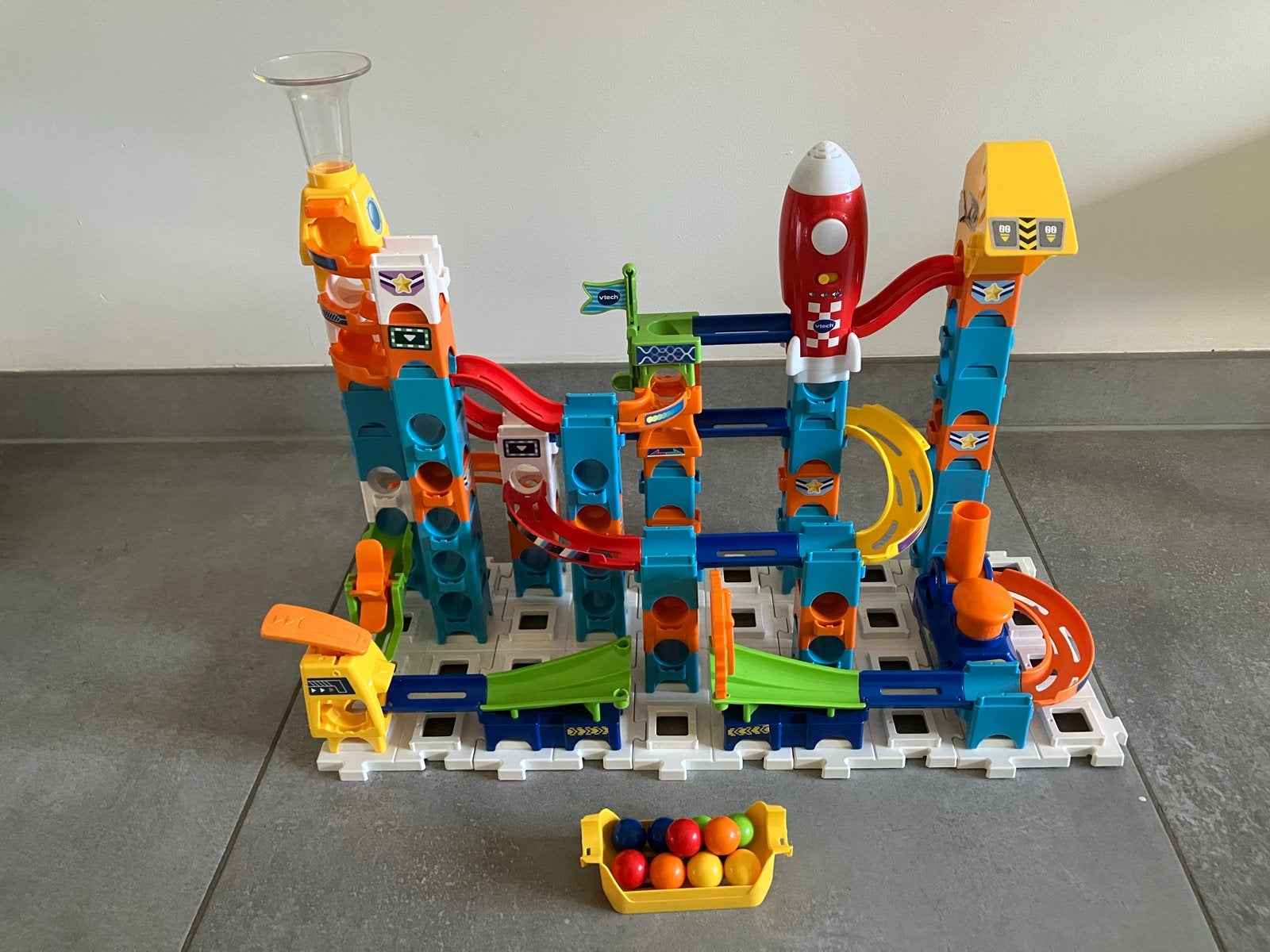 VTech Marble Rush Rocket Set knikkerbaan, Ophalen of Verzenden, Zo goed als nieuw, 4 tot 6 jaar