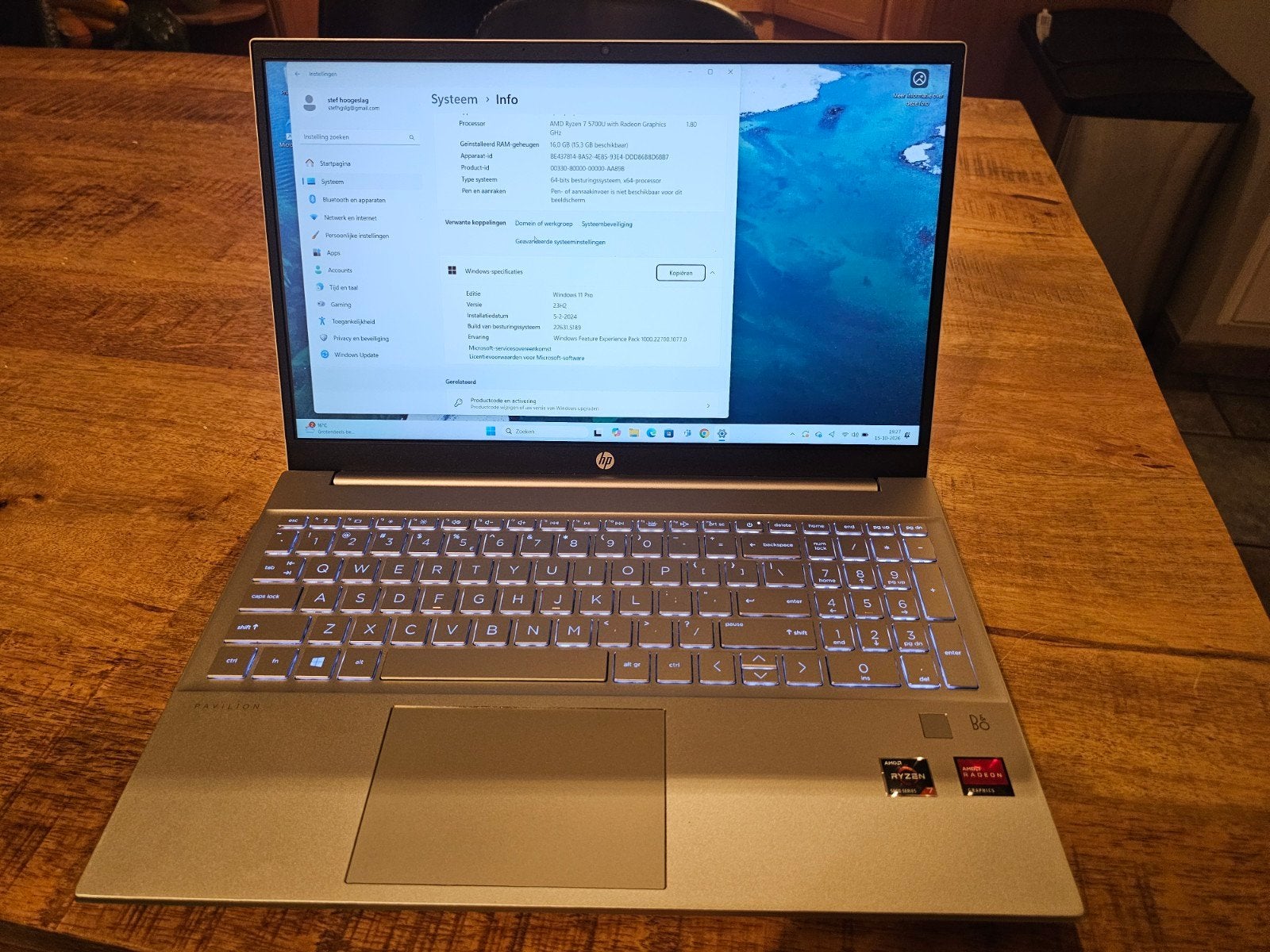 hp pavilion 15-eh1432nd, Computers en Software, Ophalen of Verzenden, Zo goed als nieuw, 15 inch, 2 tot 3 Ghz