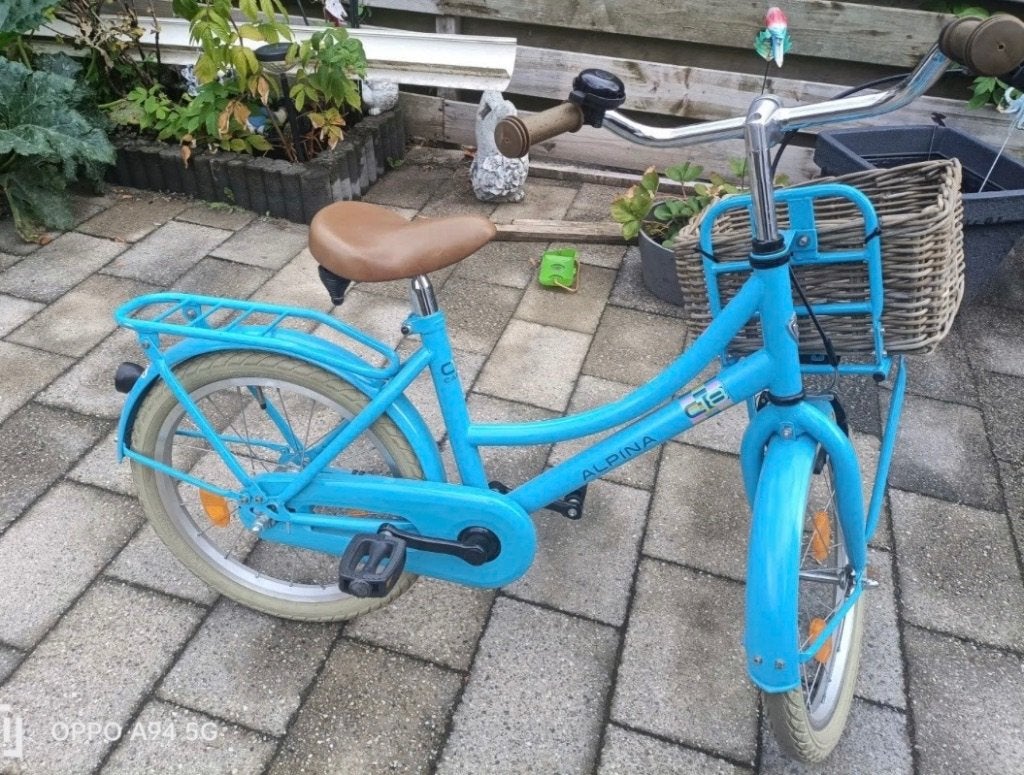 Alpina cargo 18 inch kinder meisjesfiets, Ophalen, Alpina, 18 inch, Handrem