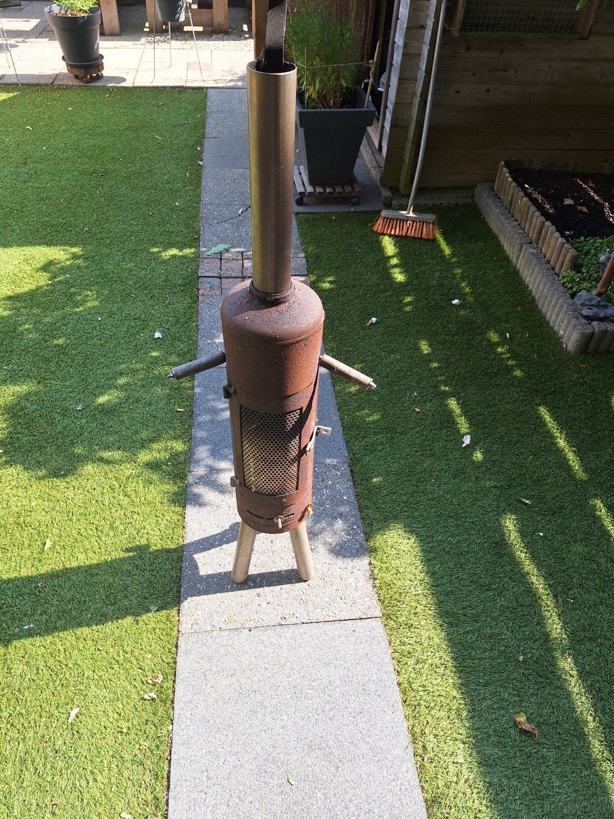 vuur korf, Ophalen