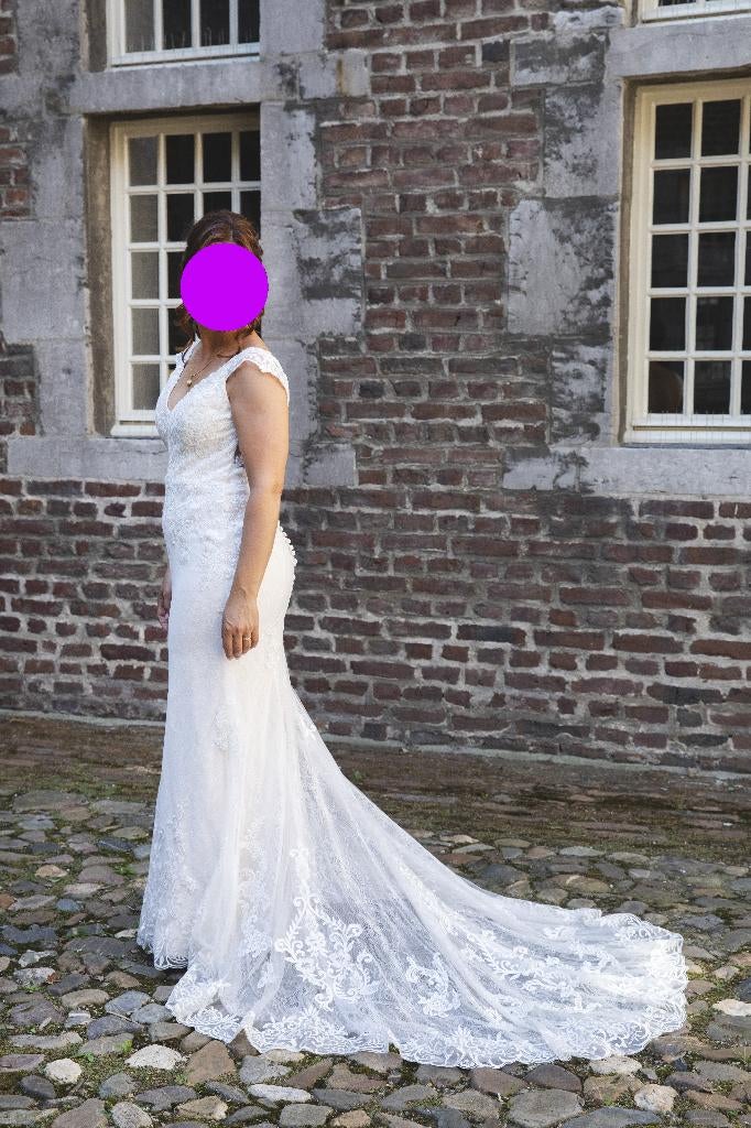 BLUSH Mermaid Trouwjurk maat 38/40, Kleding | Dames, Trouwkleding en Trouwaccessoires, Ophalen of Verzenden, Zo goed als nieuw