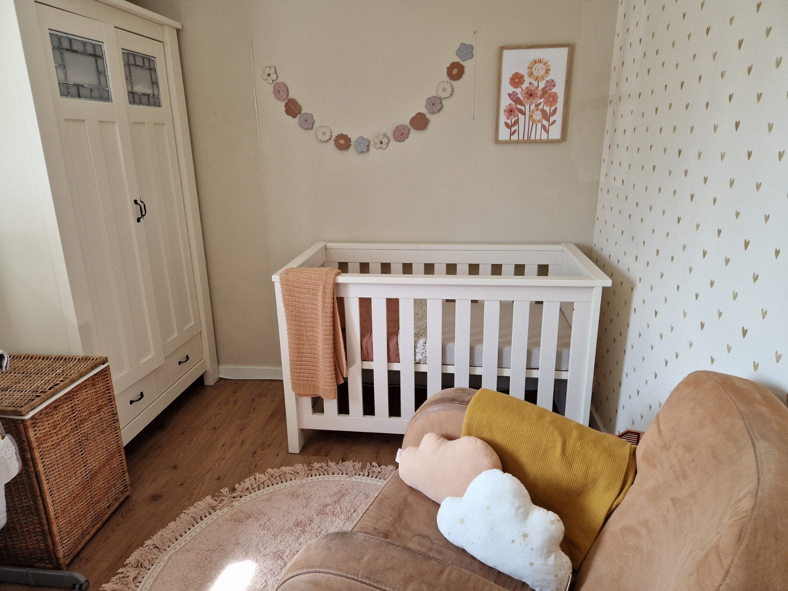 Babybed en kast, Ophalen, Gebruikt, 50 tot 70 cm, 105 cm of meer