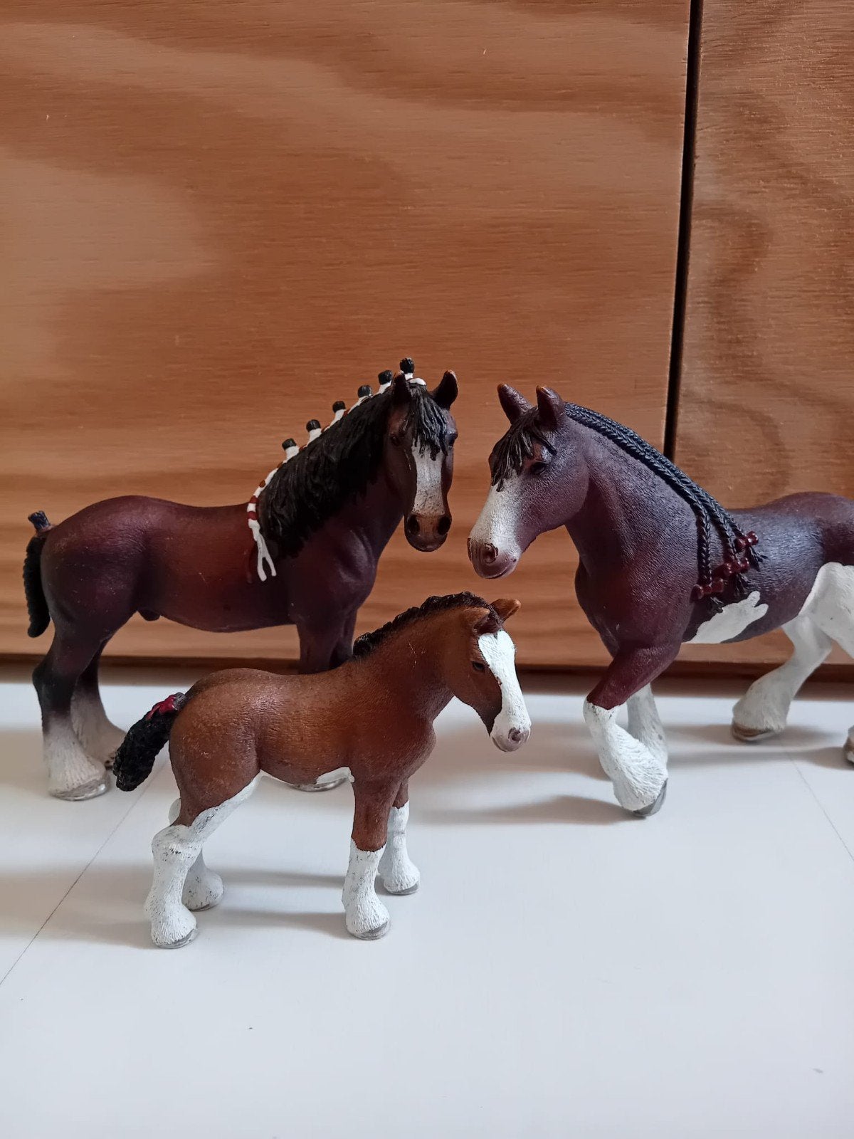 Schleich horse club, Clydesdale familie, Ophalen of Verzenden, Zo goed als nieuw, Jongen of Meisje